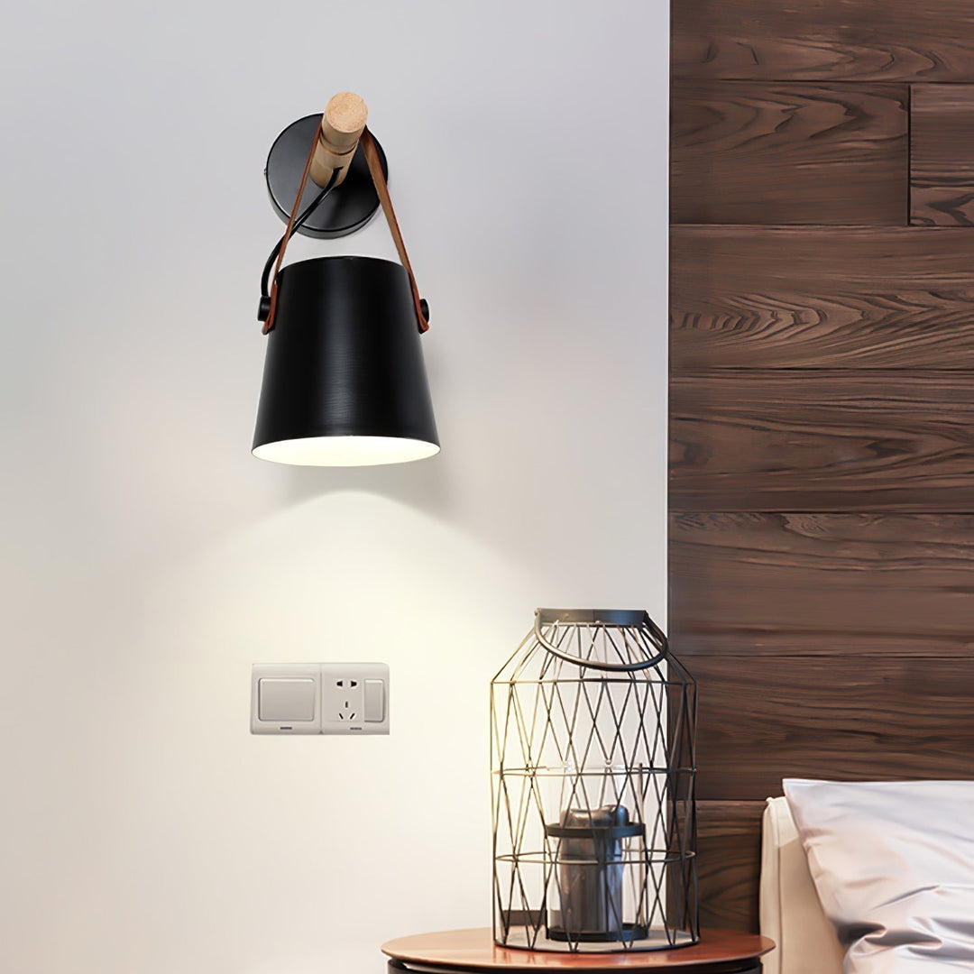 Wooden Conical Wall sconce Wall Light | Kalsten