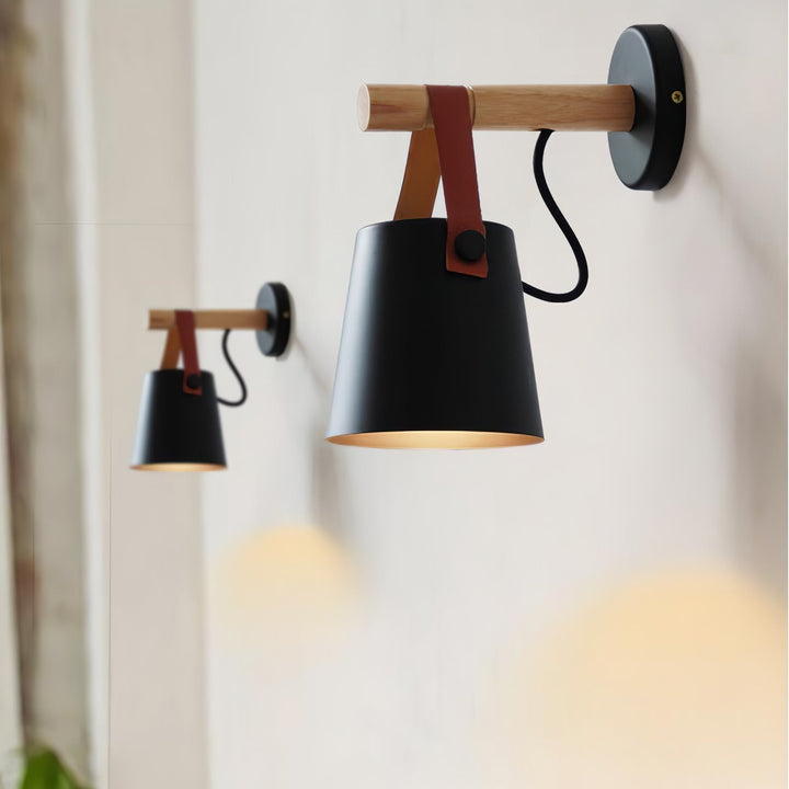 Wooden Conical Wall sconce Wall Light | Kalsten