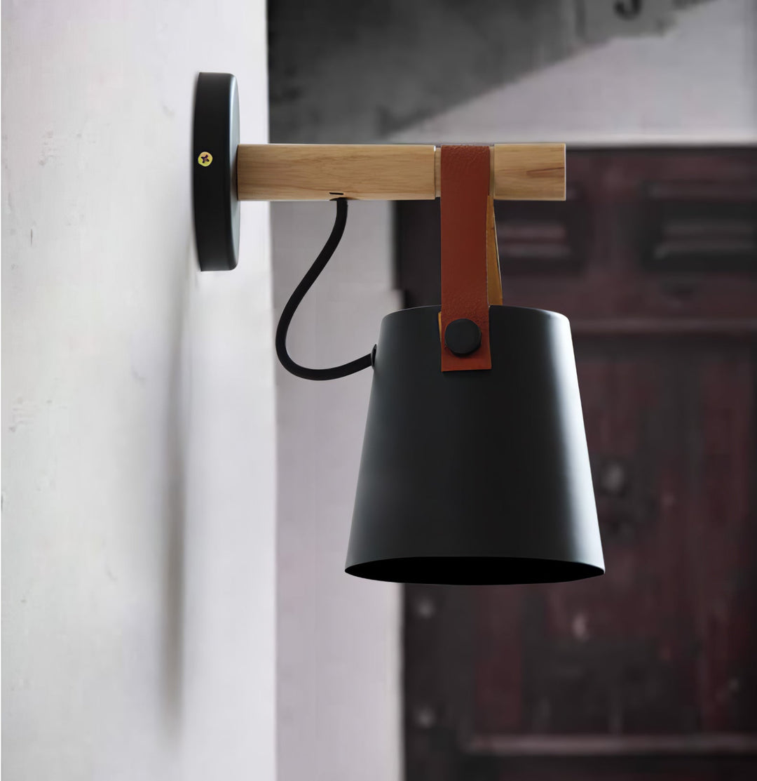 Wooden Conical Wall sconce Wall Light | Kalsten