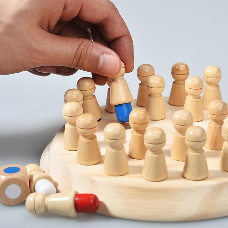 Wooden Memory Chess Game | Kalsten