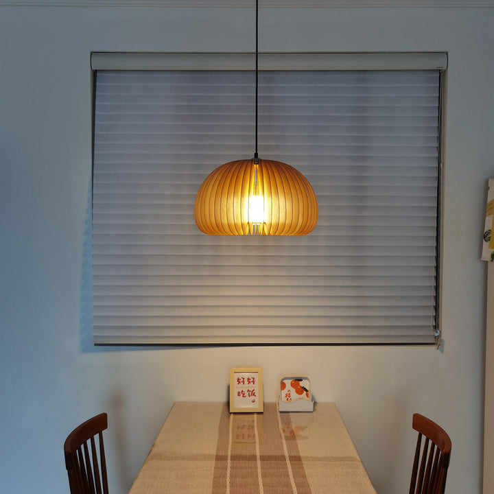 Wooden Pumpkin Ceiling light fitting Pendant Lamp | Kalsten