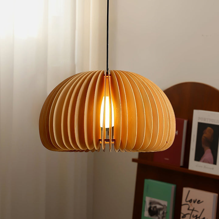 Wooden Pumpkin Ceiling light fitting Pendant Lamp | Kalsten