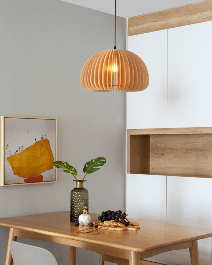 Wooden Pumpkin Ceiling light fitting Pendant Lamp | Kalsten