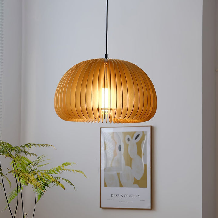 Wooden Pumpkin Ceiling light fitting Pendant Lamp | Kalsten