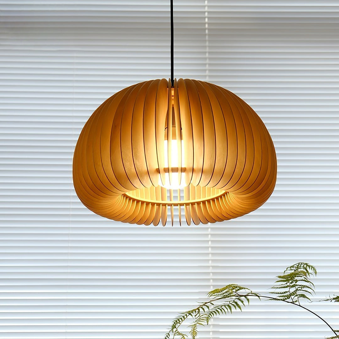 Wooden Pumpkin Ceiling light fitting Pendant Lamp | Kalsten