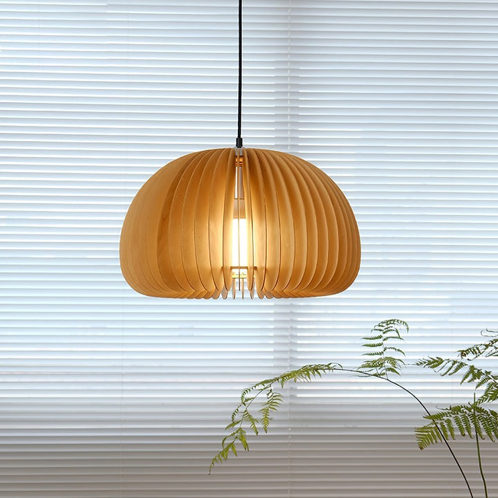 Wooden Pumpkin Ceiling light fitting Pendant Lamp | Kalsten