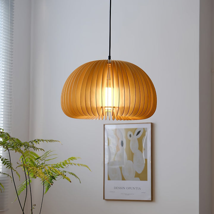 Wooden Pumpkin Ceiling light fitting Pendant Lamp | Kalsten