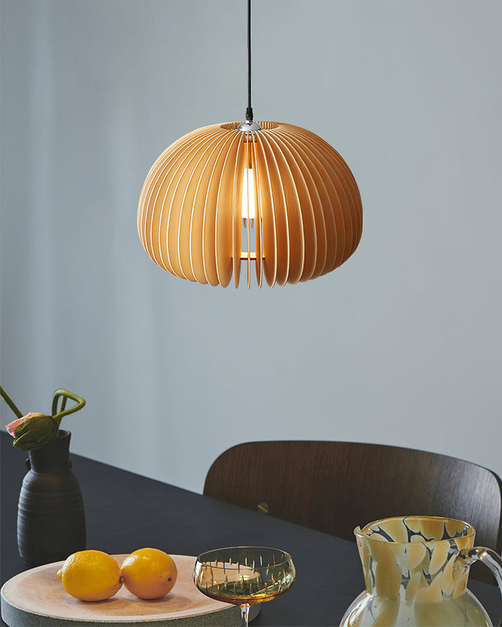 Wooden Pumpkin Ceiling light fitting Pendant Lamp | Kalsten