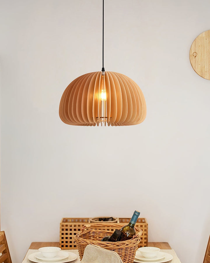 Wooden Pumpkin Ceiling light fitting Pendant Lamp | Kalsten