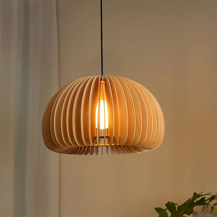 Wooden Pumpkin Ceiling light fitting Pendant Lamp | Kalsten