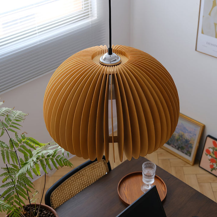 Wooden Pumpkin Ceiling light fitting Pendant Lamp | Kalsten