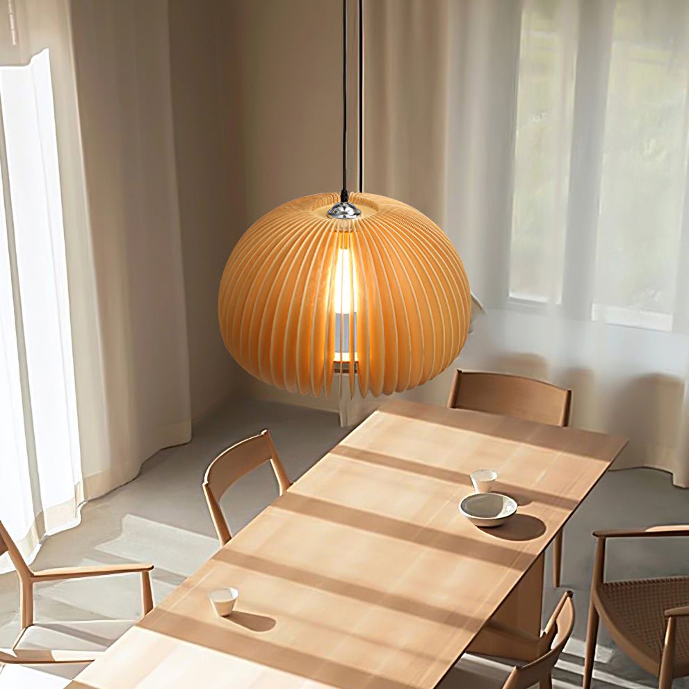 Wooden Pumpkin Ceiling light fitting Pendant Lamp | Kalsten