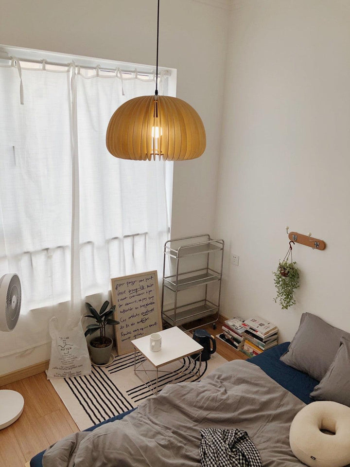 Wooden Pumpkin Ceiling light fitting Pendant Lamp | Kalsten