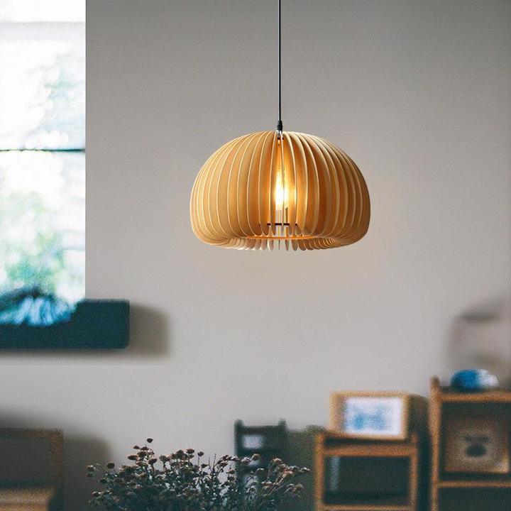 Wooden Pumpkin Ceiling light fitting Pendant Lamp | Kalsten