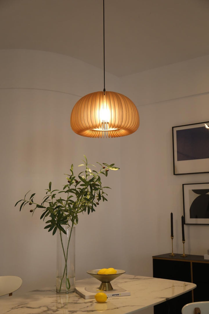 Wooden Pumpkin Ceiling light fitting Pendant Lamp | Kalsten
