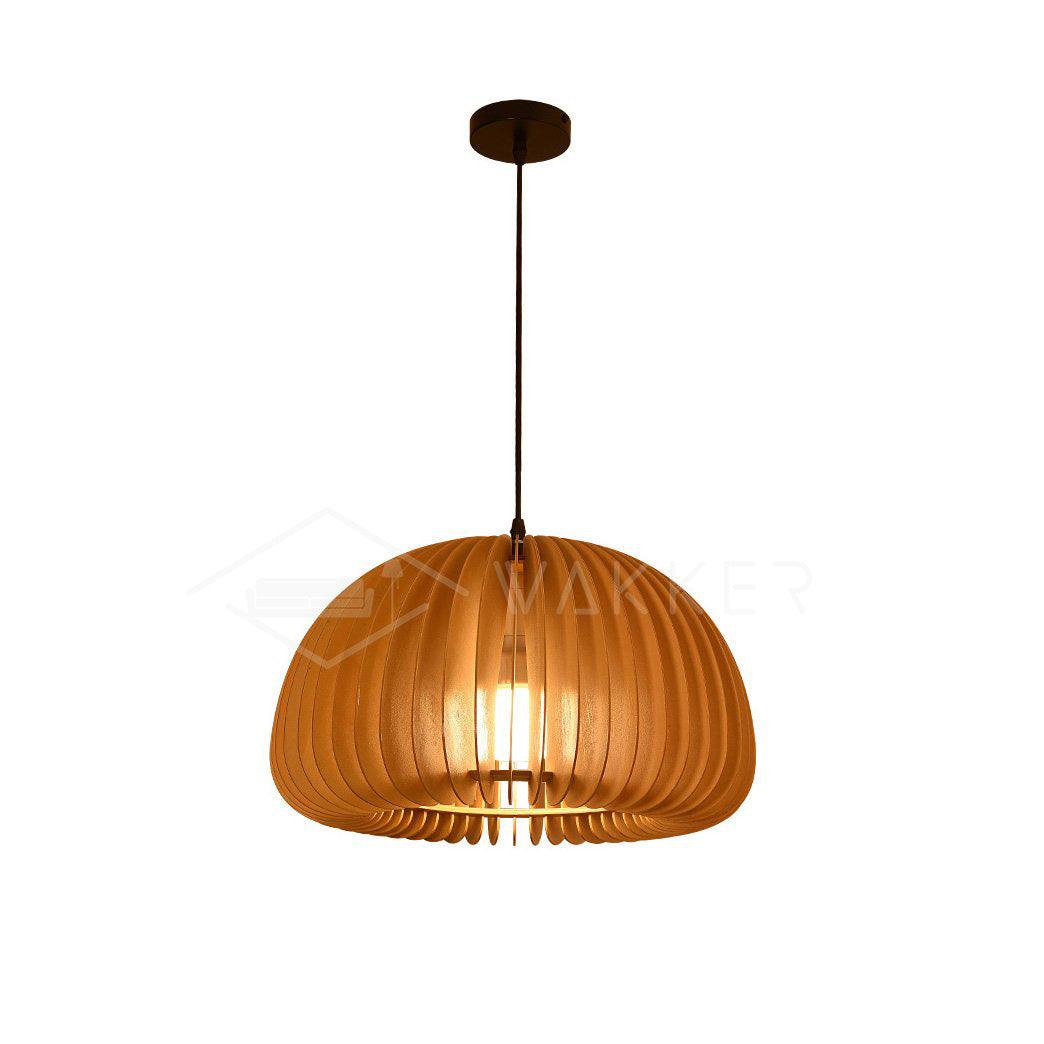 Wooden Pumpkin Ceiling light fitting Pendant Lamp | Kalsten