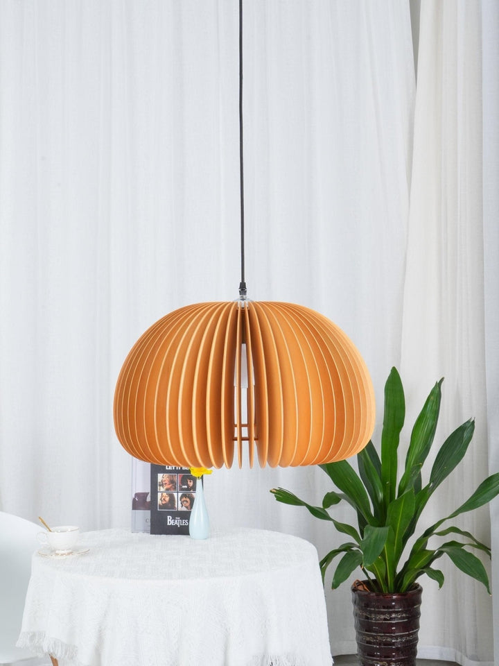 Wooden Pumpkin Ceiling light fitting Pendant Lamp | Kalsten