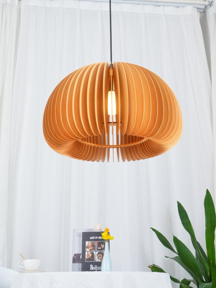 Wooden Pumpkin Ceiling light fitting Pendant Lamp | Kalsten