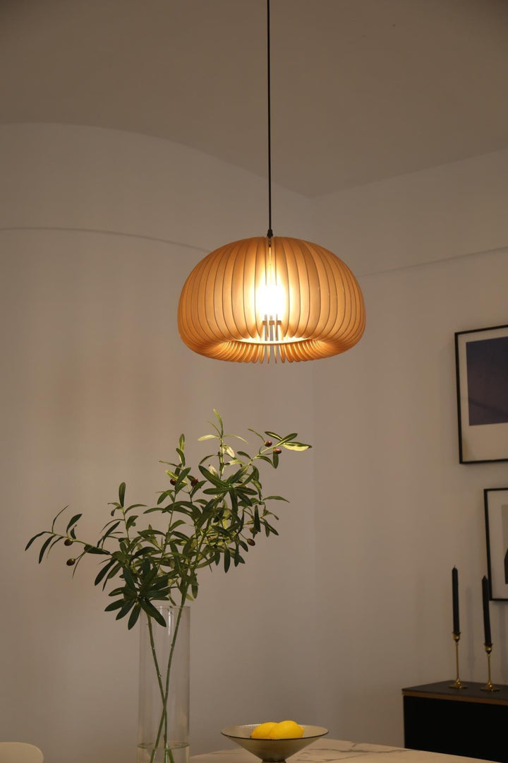 Wooden Pumpkin Ceiling light fitting Pendant Lamp | Kalsten