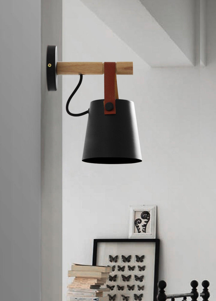 Wooden Conical Wall sconce Wall Light | Kalsten
