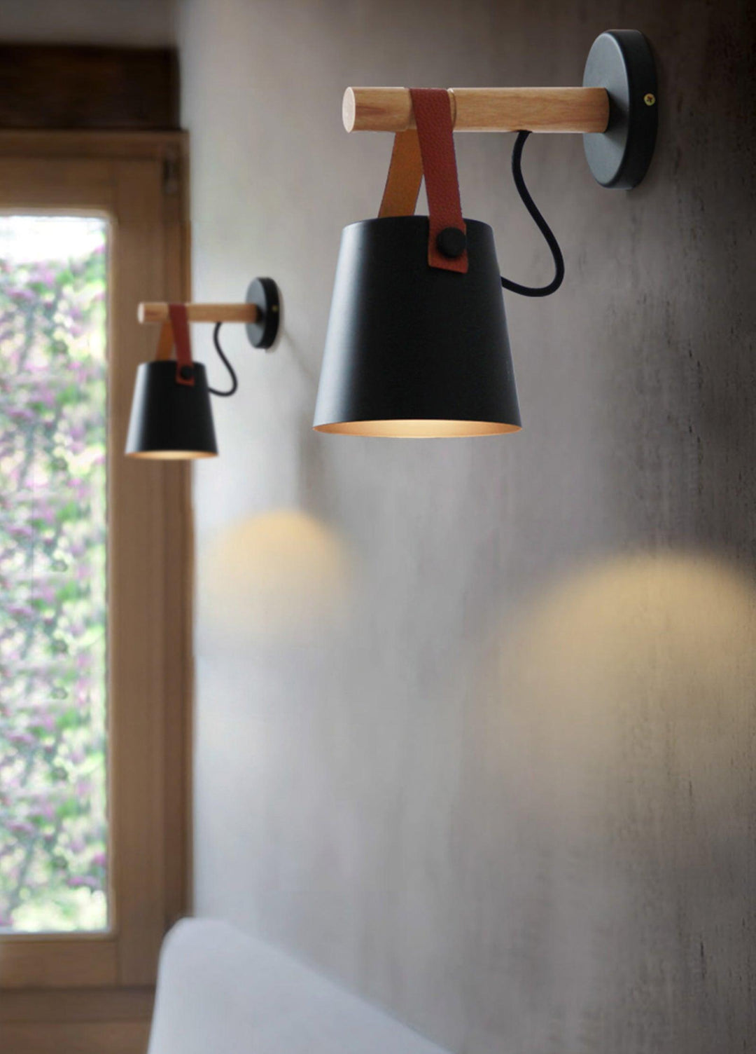 Wooden Conical Wall sconce Wall Light | Kalsten