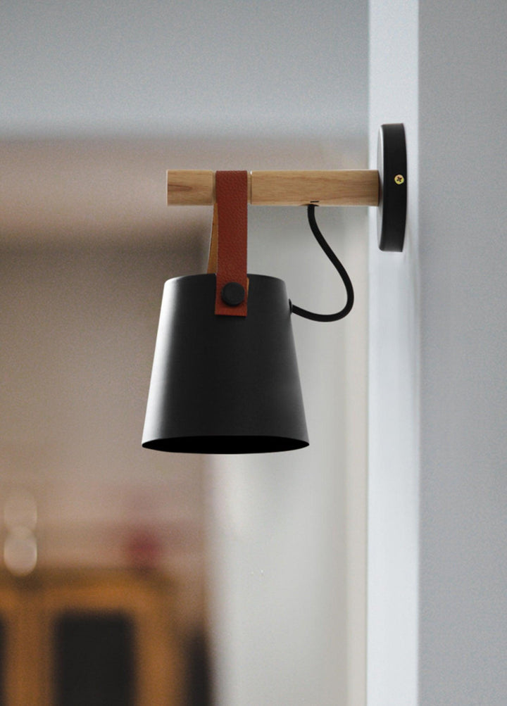 Wooden Conical Wall sconce Wall Light | Kalsten