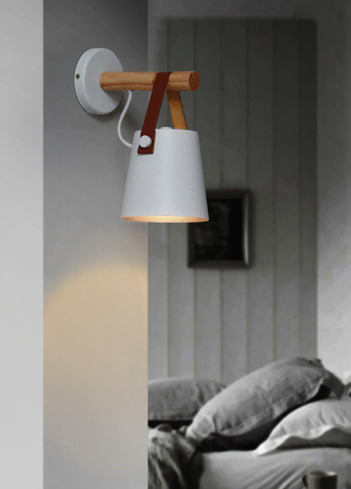 Wooden Conical Wall sconce Wall Light | Kalsten