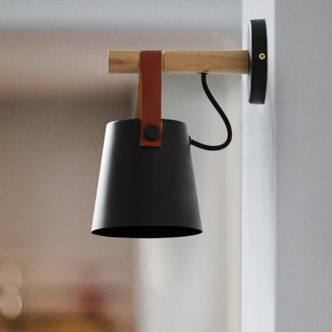 Wooden Conical Wall sconce Wall Light | Kalsten