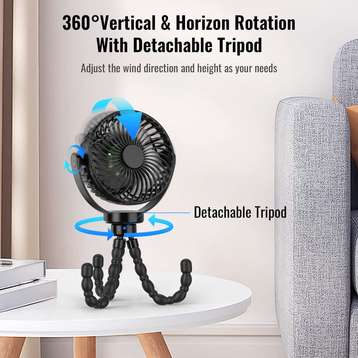 Portable Stroller Fan with 8000mAh Battery | Kalsten