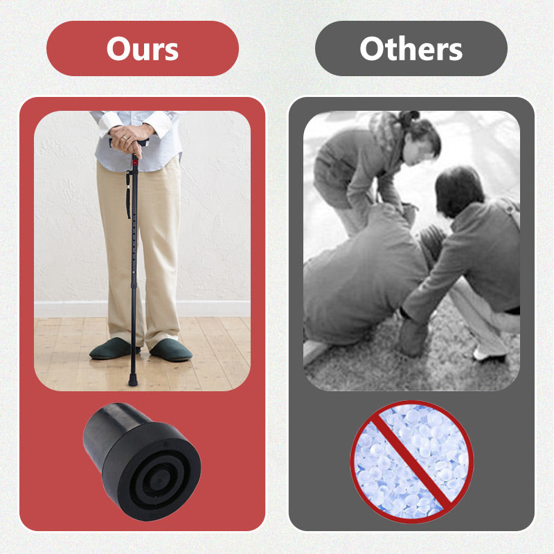 Skanto | Smart Walking Stick for Seniors with LED Light, Radio & Emergency Alarm – Adjustable & Lightweight