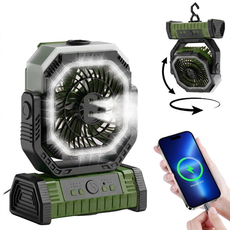 Rechargeable Outdoor Camping Fan Light | Kalsten