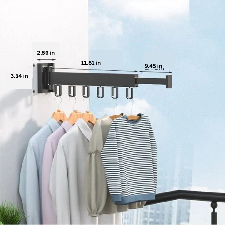 Kalsten | Wall Mounted Retractable Cloth Drying Rack