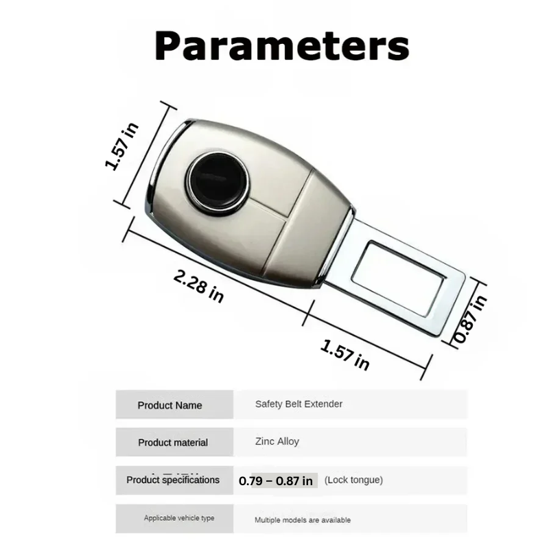 Plug-and-Play Car Seat Belt Extender