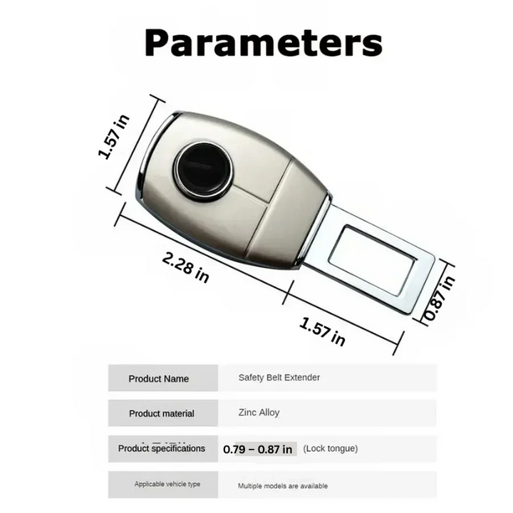 Plug-and-Play Car Seat Belt Extender