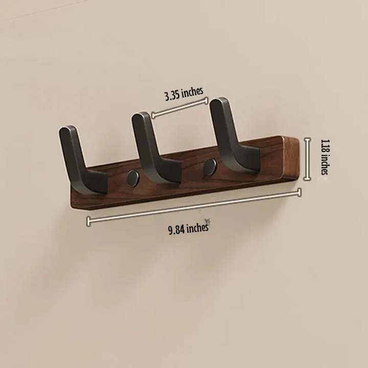 Kalsten | Minimalist Wall-Mounted Coat Hook with Wood & Metal Coat Holder
