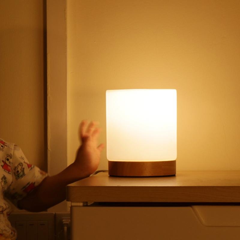 LumiGlow Refined Glass Table Lamp with Touch-LED Kalsten
