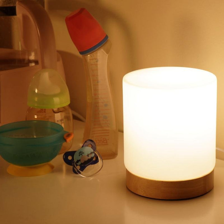 LumiGlow Refined Glass Table Lamp with Touch-LED Kalsten