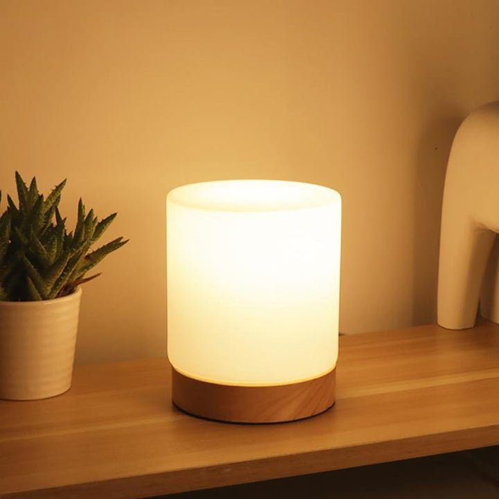 LumiGlow Refined Glass Table Lamp with Touch-LED Kalsten