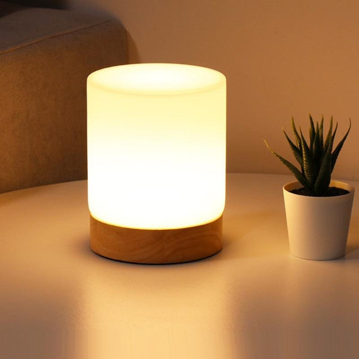 LumiGlow Refined Glass Table Lamp with Touch-LED Kalsten