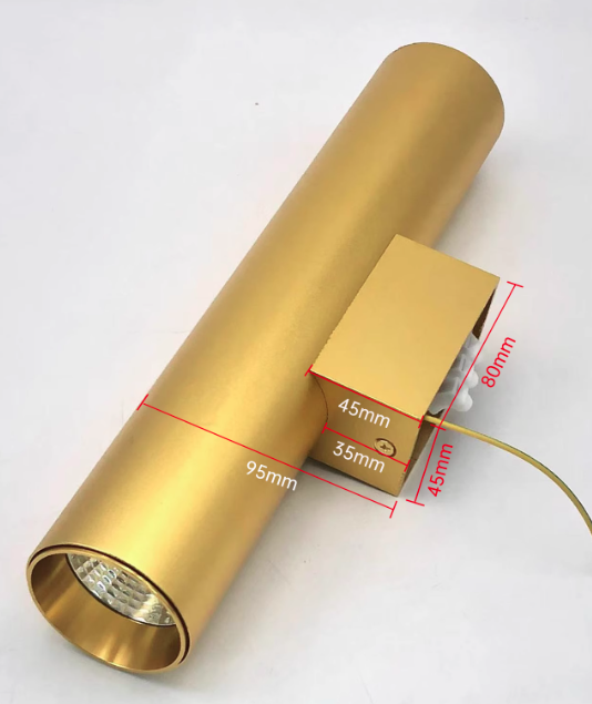 Aluminum Cylinder Wall Lamp – 2 Light