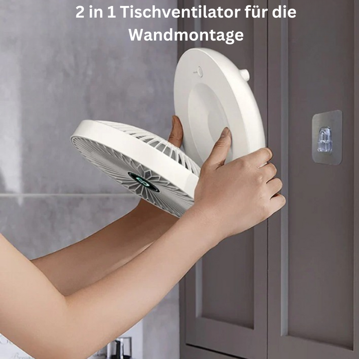 Portable Wall Fan | Multifunctional, USB Rechargeable & Whisper Quiet for Home, Office & Outdoor Use | Kalsten