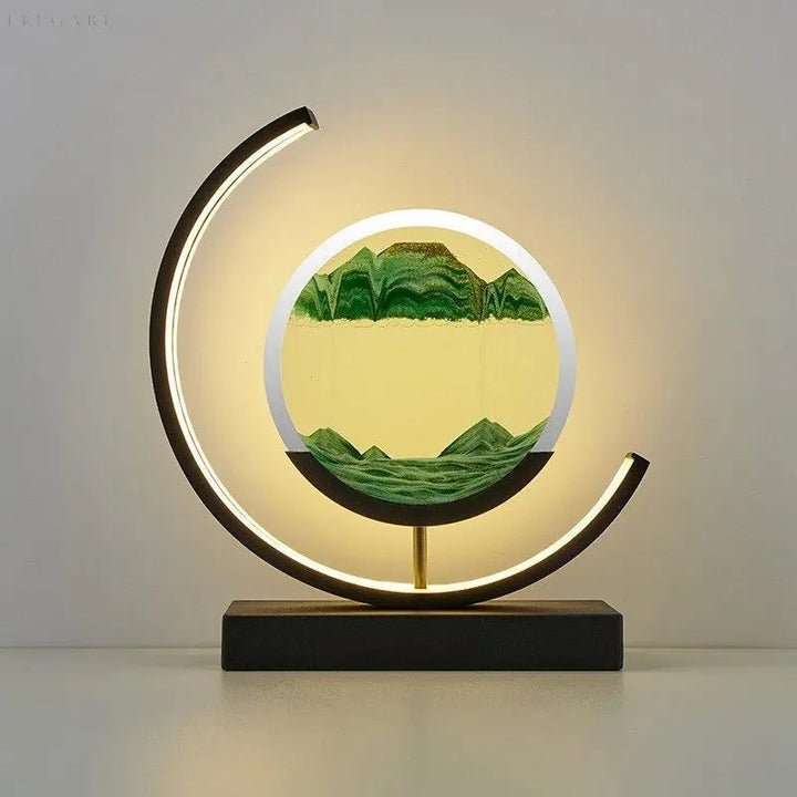 ZenScape Harmony Lamp – Atmospheric Lighting with Moving Sand Artwork Kalsten