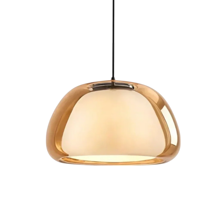 Pendant Light Glass Dome 9.8 in Adjustable Kitchen Dining Room Hanging Fixture Modern Multi-Light Setup | Kalsten