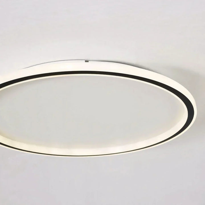 Ceiling Light Metal LED 12 in White Black Modern Living Room Bedroom Pendant Lamp Adjustable Color Temperatures | Kalsten