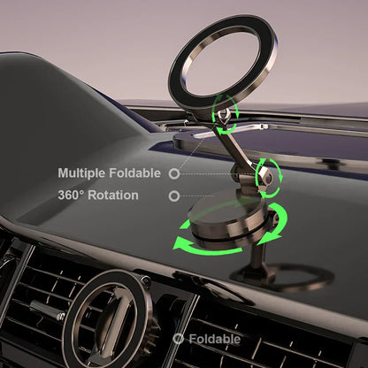 Skanto | 360° Foldable Magnetic Car Phone Holder – Adjustable & Secure Mount for All Smartphones