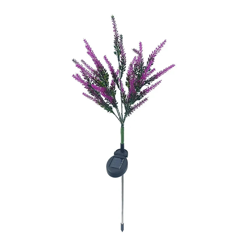 Solar LED Garden Flower Lights - Decorative Lavender Outdoor Lights for Garden and Terrace, waterproof, energy-efficient | Kalsten