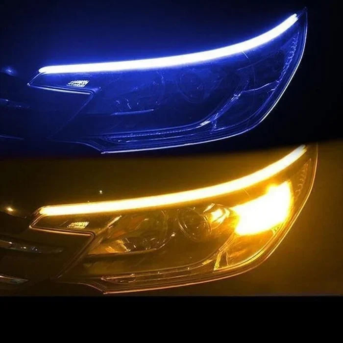 Kalsten | Flexible DRL LED Night & Daytime Running Light Strip (No Disassembling Needed)