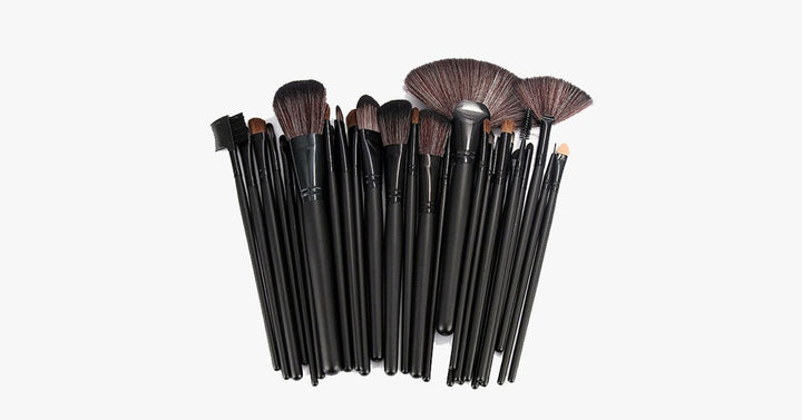 Kalsten | Black Makeup Brush Set with 32 Brushes and Case – A Complete Makeup Savior