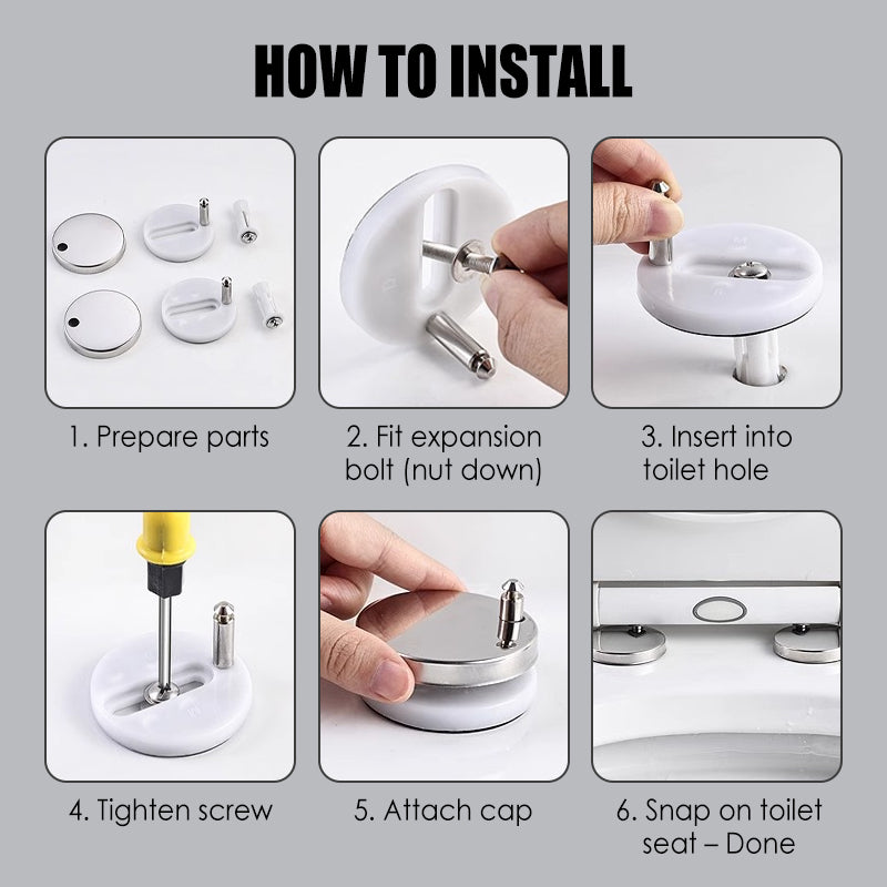 StabiFix™ — No more wobbling: Relax on your firm, secure toilet seat! | Kalsten