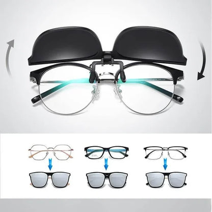 OogZeker Clip Sunglasses – Lightweight polarized UV400 Clip-ons for Glasses Wearers | Brehn